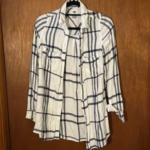 Old Navy Flannel - size small tall